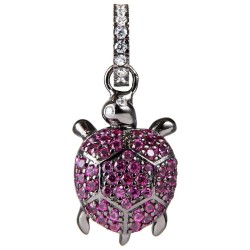 бижутерия,lancaster,jlapenturtle5,necklace,silver,(purple,ip,black)