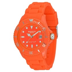 часовник,часовници,madison,u4503,51,watch,orange,(orange,chillon)