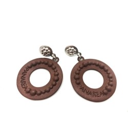 бижутерия,panarea,or3m,earrings,golden,(brown)