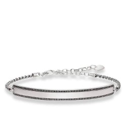 бижутерия,thomas,sabo,000964311l21v,bracelet,silver,(silver,black)