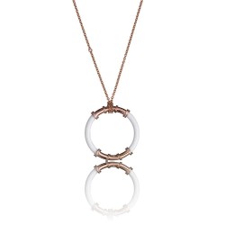 бижутерия,time,force,ts5136cr,necklace,golden,(pink,white)
