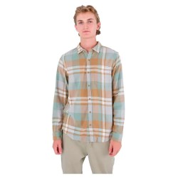 риза,с,дълъг,ръкав,мъжки,ризи,hurley,portland,organic,long,sleeve,shirt,green,(golden,doodle)