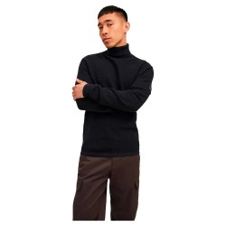 блуза,мъжки,пуловери,jack,&,jones,classic,waffle,high,neck,sweater,black