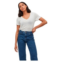 тениска,дамски,тениски,vila,noel,lurex,short,sleeve,v,neck,t,shirt,cloud,dancer,(beige)