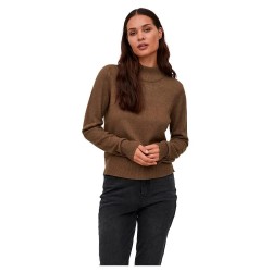 блуза,дамски,пуловери,дамски,плетени,дрехи,vila,ril,sweater,crocodile,detail,dark,melange,(brown)