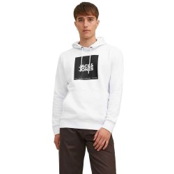 суичър,мъжки,пуловери,jack,&,jones,sweat,hoodie,white,(white)