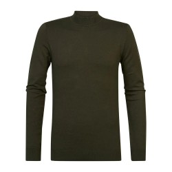 блуза,мъжки,пуловери,petrol,industries,m,3020,kwc258,high,neck,sweater,forest,night,(brown)