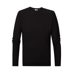 блуза,мъжки,пуловери,petrol,industries,m,3020,kwr233,round,neck,sweater,black