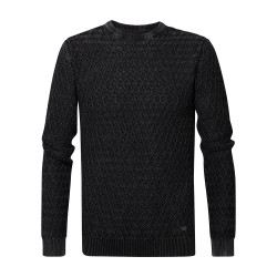 блуза,мъжки,пуловери,petrol,industries,m,3020,kwr235,round,neck,sweater,black