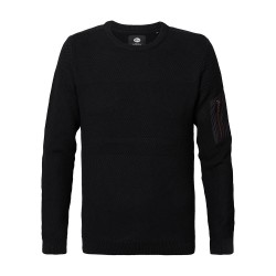 блуза,мъжки,пуловери,petrol,industries,m,3020,kwr240,round,neck,sweater,black