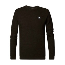 блуза,мъжки,пуловери,petrol,industries,m,3020,kwr250,sweater,brown