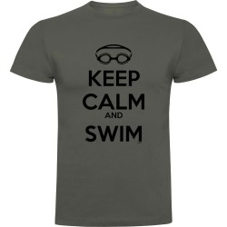 тениска,мъжки,тениски,kruskis,keep,calm,and,swim,short,sleeve,t,shirt,dark,army,green,(green)