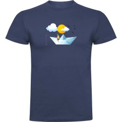 тениска,мъжки,тениски,kruskis,paper,boat,short,sleeve,t,shirt,denim,blue,(blue)
