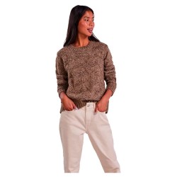 блуза,дамски,пуловери,дамски,плетени,дрехи,pieces,bibbi,sweater,brown,(fossil)