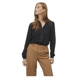 дамски,блузи,дамски,ризи,vila,chikka,lace,long,sleeve,blouse,black
