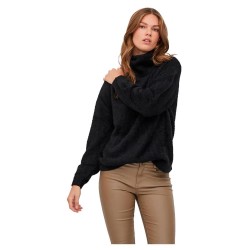 блуза,дамски,пуловери,дамски,плетени,дрехи,vila,lajuli,high,neck,sweater,brown,(black)