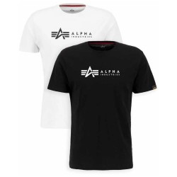 тениска,мъжки,тениски,alpha,industries,alpha,label,short,sleeve,t,shirt,2,units,black