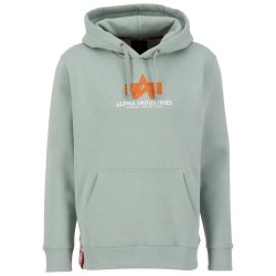 суичър,мъжки,пуловери,alpha,industries,basic,rubber,hoodie,green