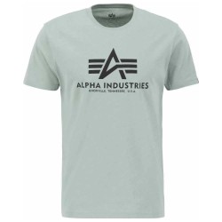 Тениска Alpha industries Basic short sleeve T-shirt - Green (Dusty Green) тениска,мъжки,тениски,дамски,тениски,alpha,industries,basic,short,sleeve,t,shirt,green,(dusty,green)