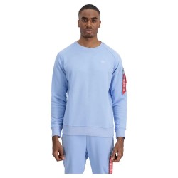 блуза,мъжки,пуловери,alpha,industries,x,fit,sweat,sweatshirt,blue