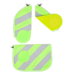 други,аксесоари,ergobag,fluo,zip,set,with,reflective,stripes,patch,yellow,(green)
