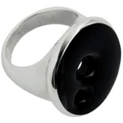 бижутерия,breil,tj0827,17,ring,silver,(black)