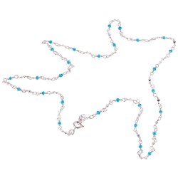 бижутерия,cristian,lay,43406600,necklace,clear,(silver,blue)