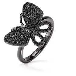 бижутерия,folli,follie,3r17s062kk,56,ring,black,(black)