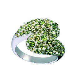 бижутерия,glamour,gr33,08,ring,golden,(green)