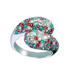 бижутерия,glamour,gr33,24,ring,golden,(multicolored)