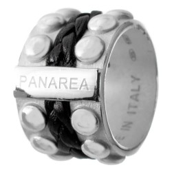бижутерия,panarea,as854plve,ring,silver,(silver,negro)