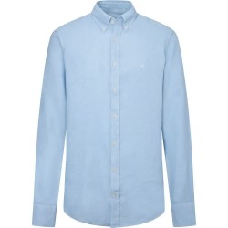 риза,с,дълъг,ръкав,мъжки,ризи,hackett,garment,dyed,linen,b,long,sleeve,shirt,sky,(blue)