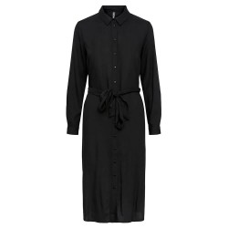рокля,дамски,поли,и,рокли,pieces,cammie,long,sleeve,midi,dress,black