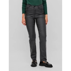 панталони,дамски,панталони,vila,commit,coated,high,waist,pants,black,(black)