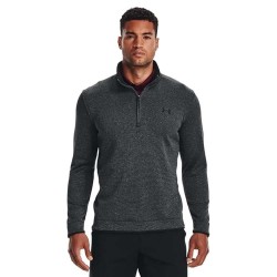 Under armour golf Storm half zip fleece - Black / Grey (Black / White) мъжки,пуловери,under,armour,golf,storm,half,zip,fleece,black,grey,(black,white)