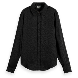 риза,с,дълъг,ръкав,дамски,блузи,дамски,ризи,scotch,&,soda,jacquard,with,embroidery,long,sleeve,shirt,black