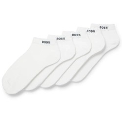 чорапи,мъжки,чорапи,boss,uni,10244663,01,short,socks,5,pairs,white