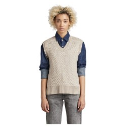 потник,дамски,потници,g,star,structure,slipover,vest,beige