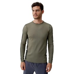 тениска,мъжки,тениски,born,living,yoga,kilux,long,sleeve,t,shirt,bleached,kaki,(green)