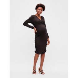 рокля,дамски,поли,и,рокли,mamalicious,pilar,tess,abk,maternity,long,sleeve,dress,black,(black)