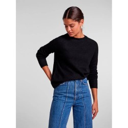 блуза,дамски,пуловери,дамски,плетени,дрехи,pieces,juliana,sweater,black