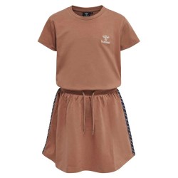 рокля,дамски,поли,и,рокли,hummel,hedda,short,sleeve,dress,brown,(copper,brown)