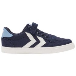 маратонки,детски,маратонки,hummel,slimmer,stadil,low,trainers,black,iris,(blue)