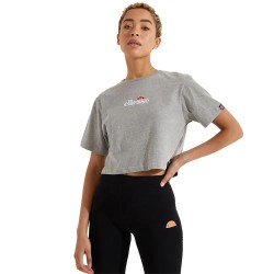 тениска,дамски,тениски,ellesse,fireball,crop,short,sleeve,t,shirt,grey,(grey,marl)