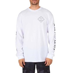 тениска,мъжки,тениски,salty,crew,tippet,premium,long,sleeve,t,shirt,white