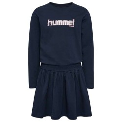 рокля,дамски,поли,и,рокли,hummel,aria,long,sleeve,dress,blue,(black,iris)