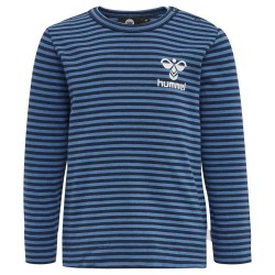 тениска,детски,тениски,hummel,mulle,long,sleeve,t,shirt,black,iris,(blue)