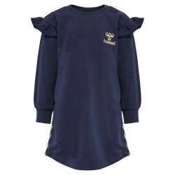 рокля,дамски,поли,и,рокли,hummel,signe,long,sleeve,dress,blue,(black,iris)