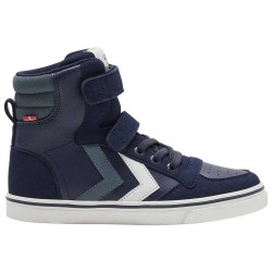 маратонки,детски,маратонки,hummel,slimmer,stadil,high,trainers,black,iris,(blue)