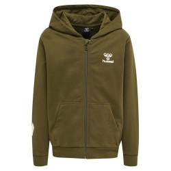 блуза,детски,блузи,hummel,trece,full,zip,sweatshirt,dark,olive,(green)
